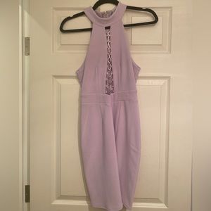 Xenia boutique halter mini dress